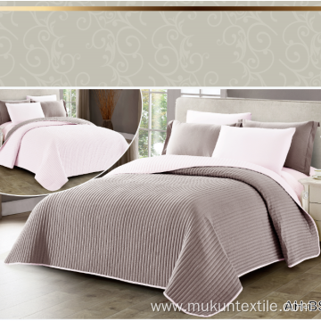 100% microfiber plush quilted coverlet Set bedspread sets